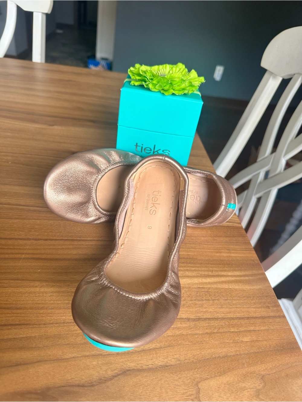 Tieks Metallic Bronze Ballet Flats